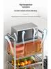 Stainless Steel Multi-Layer Kitchen Trolley for Fruits & Vegetables