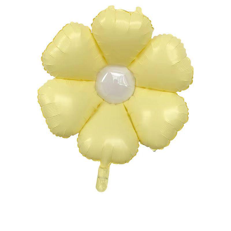Influencer Daisy Color Frosted Foil Balloon for Birthday Party Decoration & Photos
