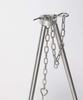 Stainless Tripod Camping Tripod Tripod Tripod Stainless Steel Cookware Lightweight 428g Compact Camping Outdoor Solo Camping Chain Adjustment Logo