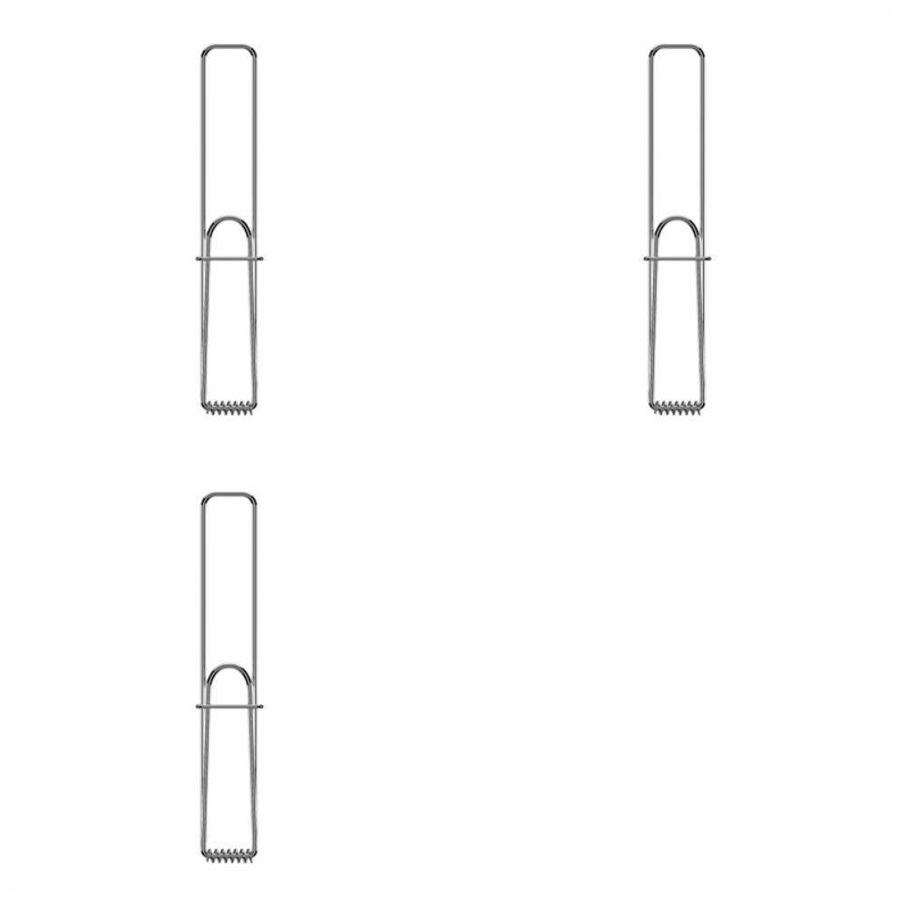 

3PCS Non-Stick BBQ Skewer Holder Stainless Steel Enoki Mushroom Clips Barbecue Skewer Restaurants 3PCS