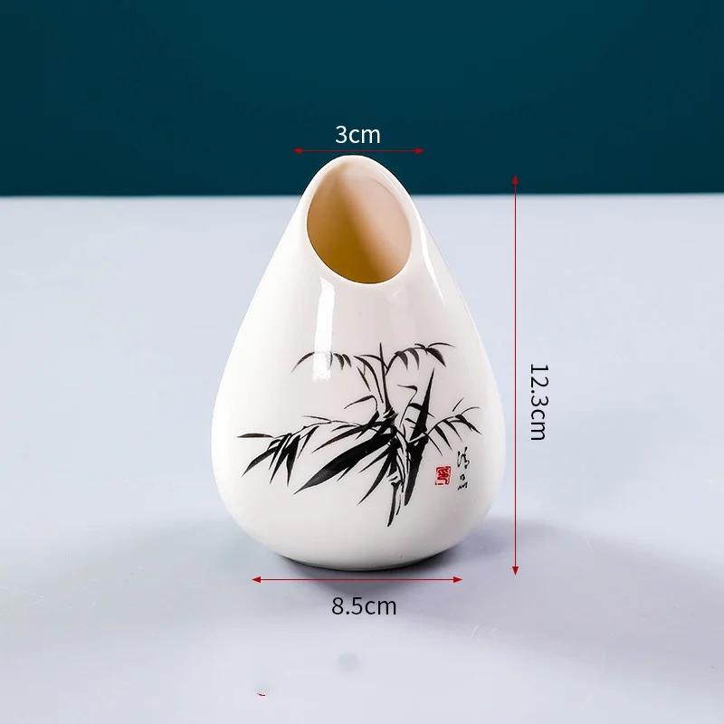 Sushi Shop Sashimi Plate Decoration Ceramic Small Bottle Dry Ice Japanese Kitchen Tableware Restaurant Toothpick Holder Storage