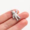 6pcs Fashion Pendant Alien Spaceship Moon Stainless Steel Charms For Jewelry Making Bag Kychain Charm DIY Necklace Earrings Bulk
