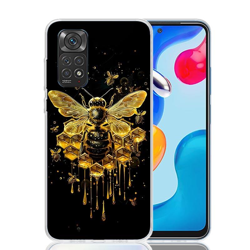 

Bee Keeping Honey Animal Phone Case For Xiaomi Redmi Note 15 14 13 12S 12 Pro Plus 11S 11E 11 11T 10S 10 Art Soft Pattern Cover Note 14 Pro Plus