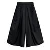 Plus Size Vintage Black Stripe High Waist Casual Loose Summer Wide Leg Pants Women Trousers