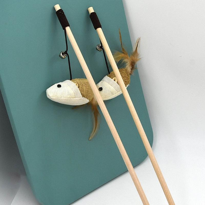 Cat Stick Toy For Indoor Cat Scratcher Toy Interactive Toy For Boredom Kitten Teaser Wand Teaser Self-playing Tumbler