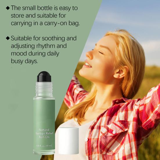 1/2/3 stk 10 ml Vertigo Lindrende Rulle Eterisk Olje Naturlige Ingredienser Rasktvirkende Bærbar Reise Anti-Svimmelhet Roll-On Eterisk Olje
