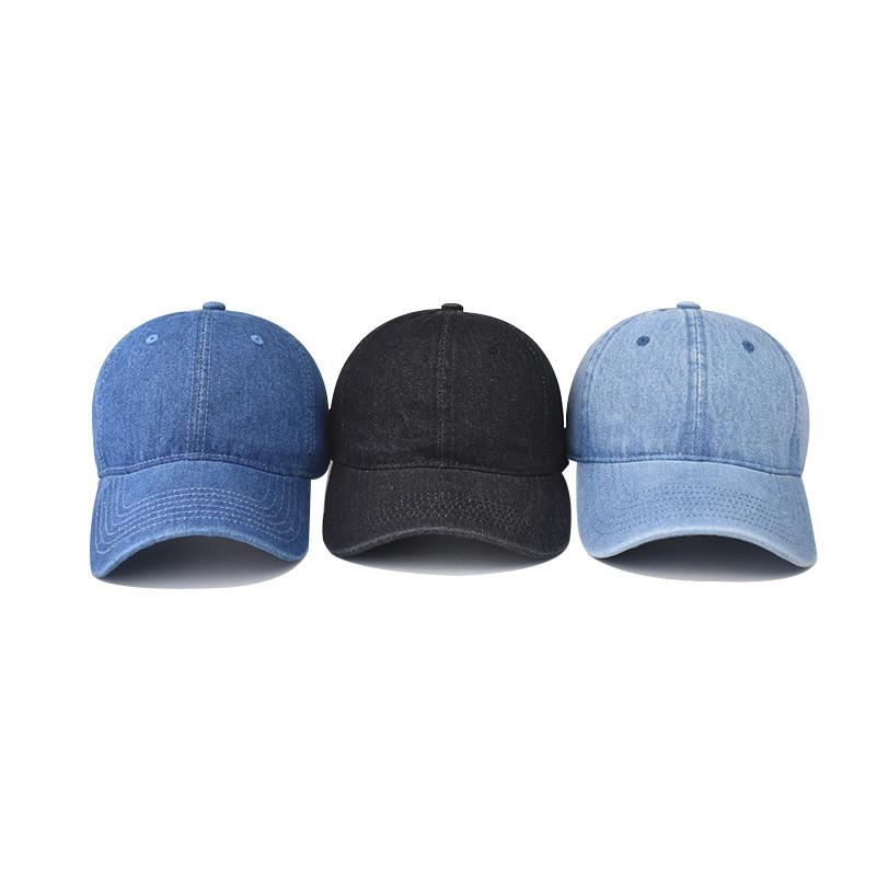 Classic Denim Baseball Cap With Vintage Wash For Men Women Summer Sun Protection