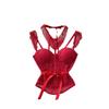 Mesh Lace Waist Niche Style Base Tops Sling