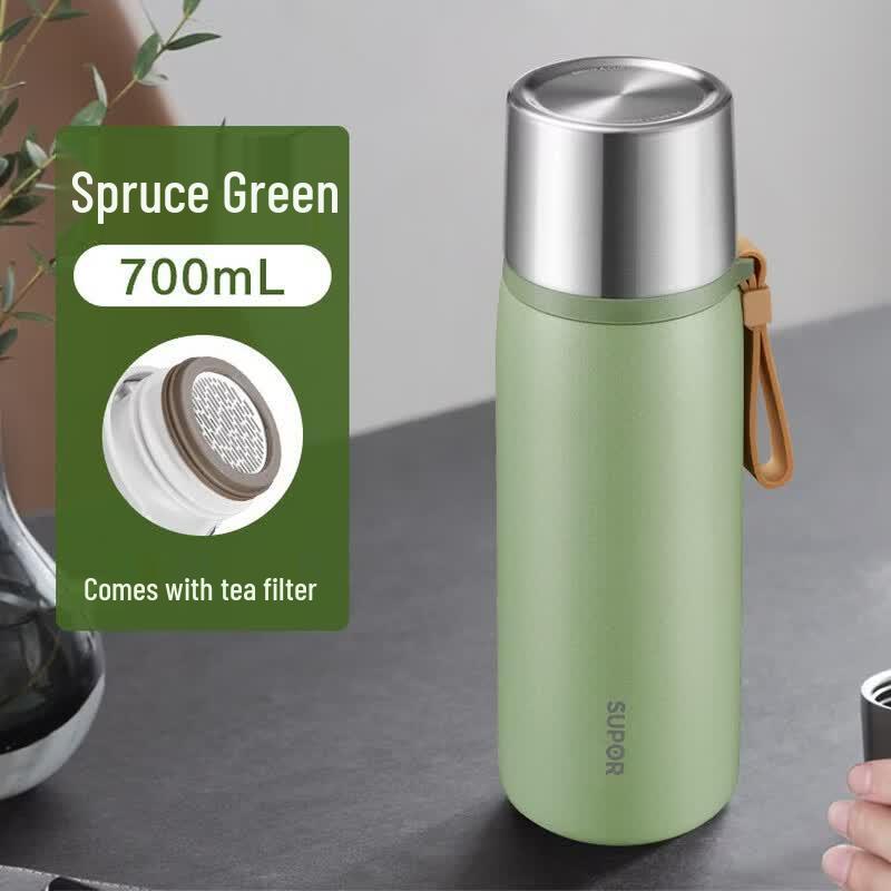 Supor 700ml 316SS Insulated Bottle with Tea Filter