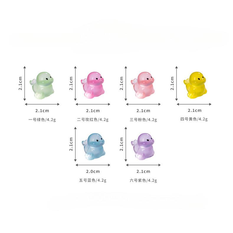 

10 шт./лот Миниатюры мини-фигурки светящихся морских львов, светящиеся в темноте, для украшения сказочного сада, мохового террариума, микроландшафта 2.1x2cm разноцветный