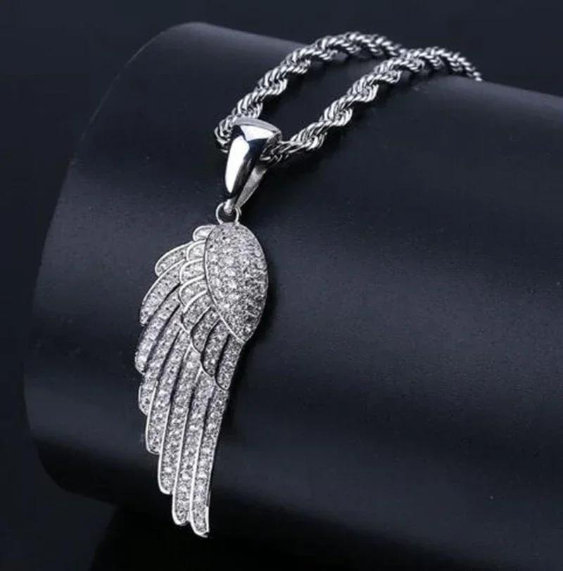 Ice Out Zirkon Höfliche Geste Mittelfinger Halskette Herren Damen Punk Hip Hop Rap Rock Party Schmuck Geschenk