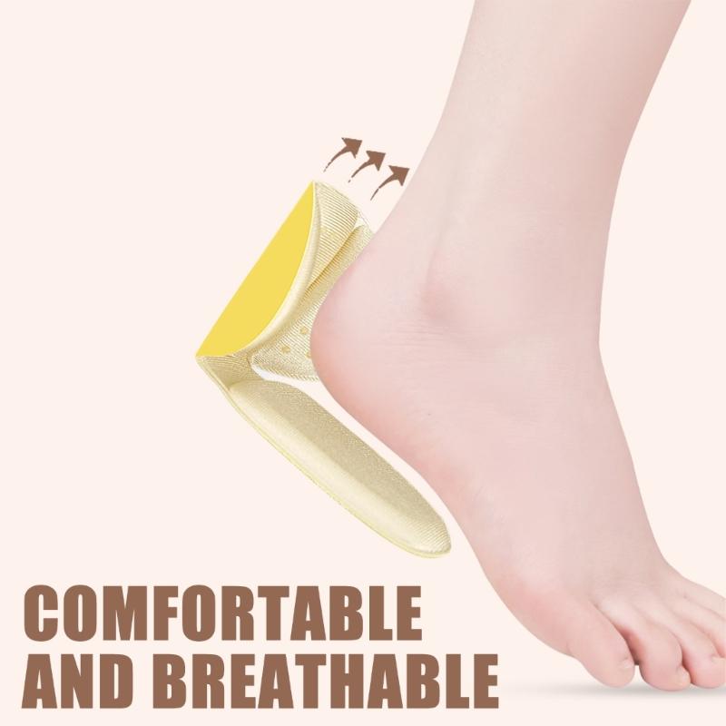 3 Pairs Thick Heel Protectors Anti Friction Inserts Secures Adhesive Backing Shock Absorption Perfect for Women Shoe