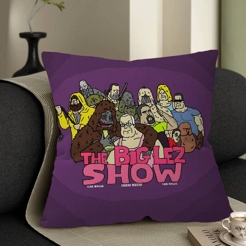 Cartoon The Big Lez Show Pillow Cover Sofa Cushion Cover Home Room Decoration Children Gift