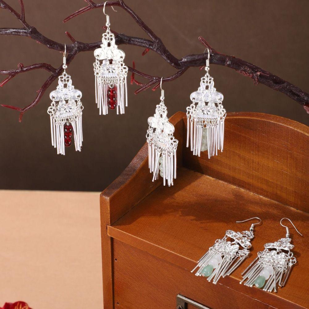 

Bead Pendant Long Tassel Earrings Bohemia Bohemia Drop Earring Jewelry Accessories