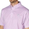 FootJoy Skyway Men's Floral Print Short Sleeve Button-Down Golf Shirt, Size XL (FJ-S25-S14, 34558-XL)
