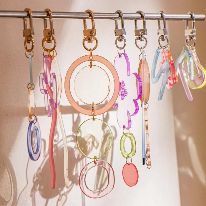 [studio riposo] Acrylic Sun Keyring Flower Tassel