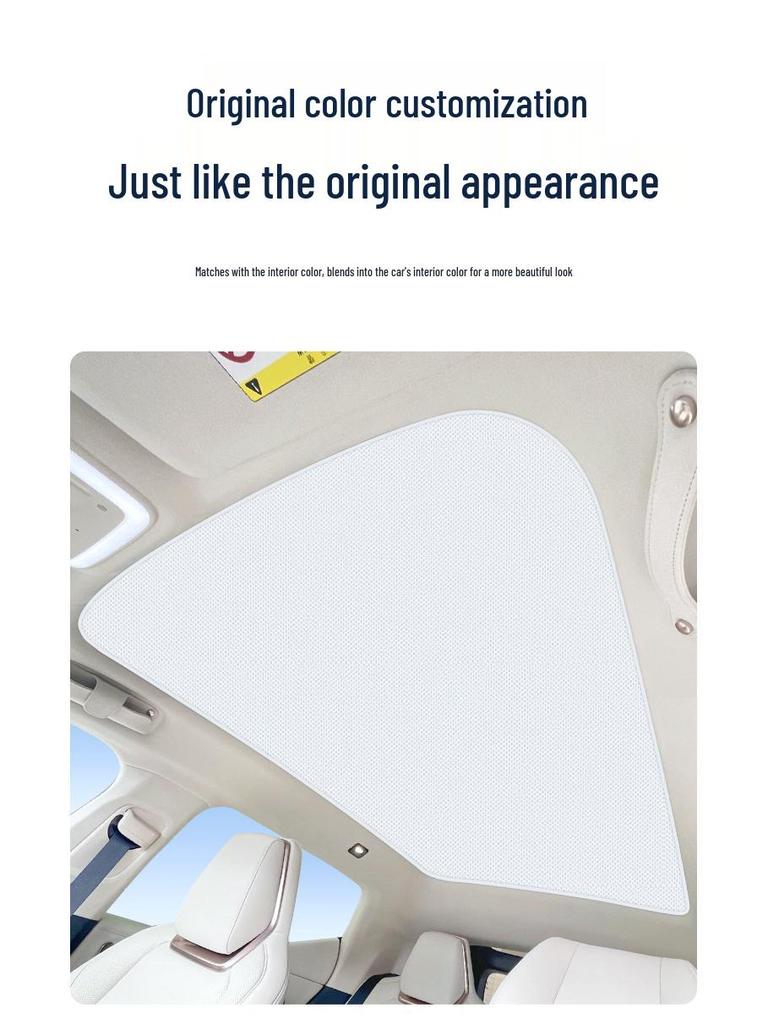 Silicone Suction Sunroof Heat Insulation Sunshade for Zeekr 001, 007, 009, 7X.