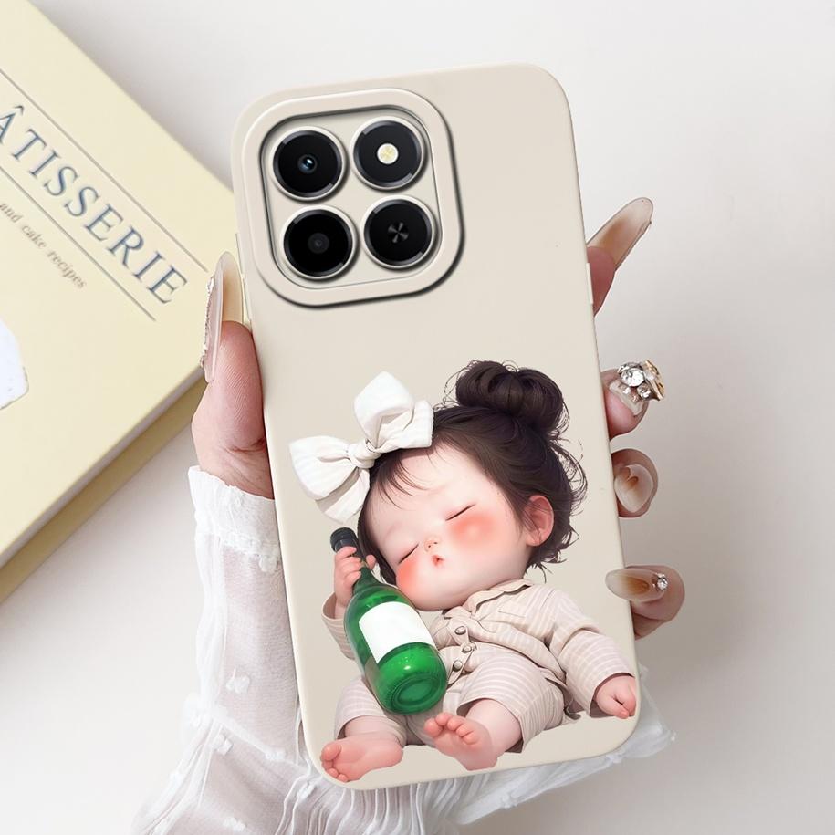 For Cover Honor X6c Phone Case Cute Cartoon Rabbit Love Heart Shockproof Funda For HonorX6c 4G NIC-LX1 NIC-LX2 NIC-LX3 X 6c Capa