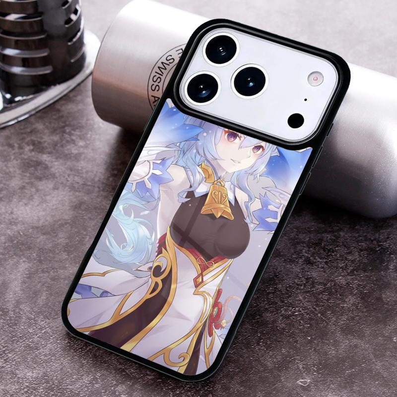 Ganyu Genshin Impact Phone Case for iPhone 17 16 15 Pro Max Air 14 13 12 11 Plus Shockproof Cover