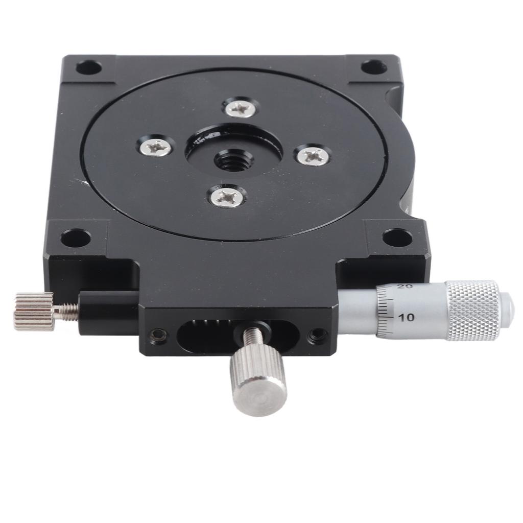 R Axes Sliding   360 degrees  Rotation Aluminum Alloy Manual Linear Positioning Stage for Optical Instrument