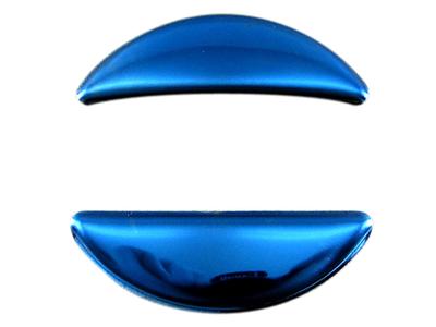 BRIGHTZ Serena C28 Edelstahl Lenkrad-Panel, 2 Stück, Blau [INT-ETC-441] C28 NC28 FC28 FNC28 NC FC FNC C 28