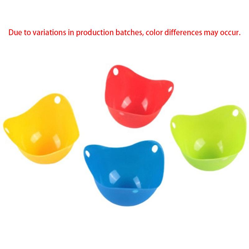4 Stück/Set Silikon-Eipochierer, Langlebiger kleiner Eierkocher für Küchenwerkzeug-Zubehör, Antihaft-Pfanne Eierform-Becher für Koch-Gadget