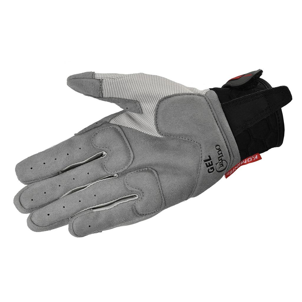 KOMINE Motorcycle Instructor Gloves Pro EX KOMINE L 725 For and Autumn Gray/Red GK-134 Spring, Summer,