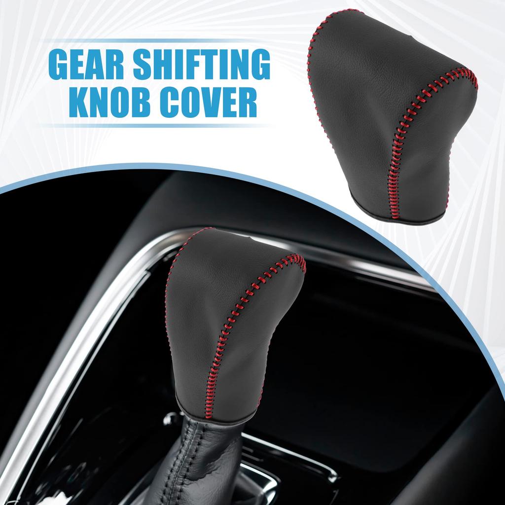 A ABSOPRO Speed Shift Knob Cover Automatic Transmission Lever Red