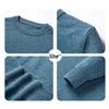 Moshilang Men's 100% Merino Wool Round Neck Pullover Sweater