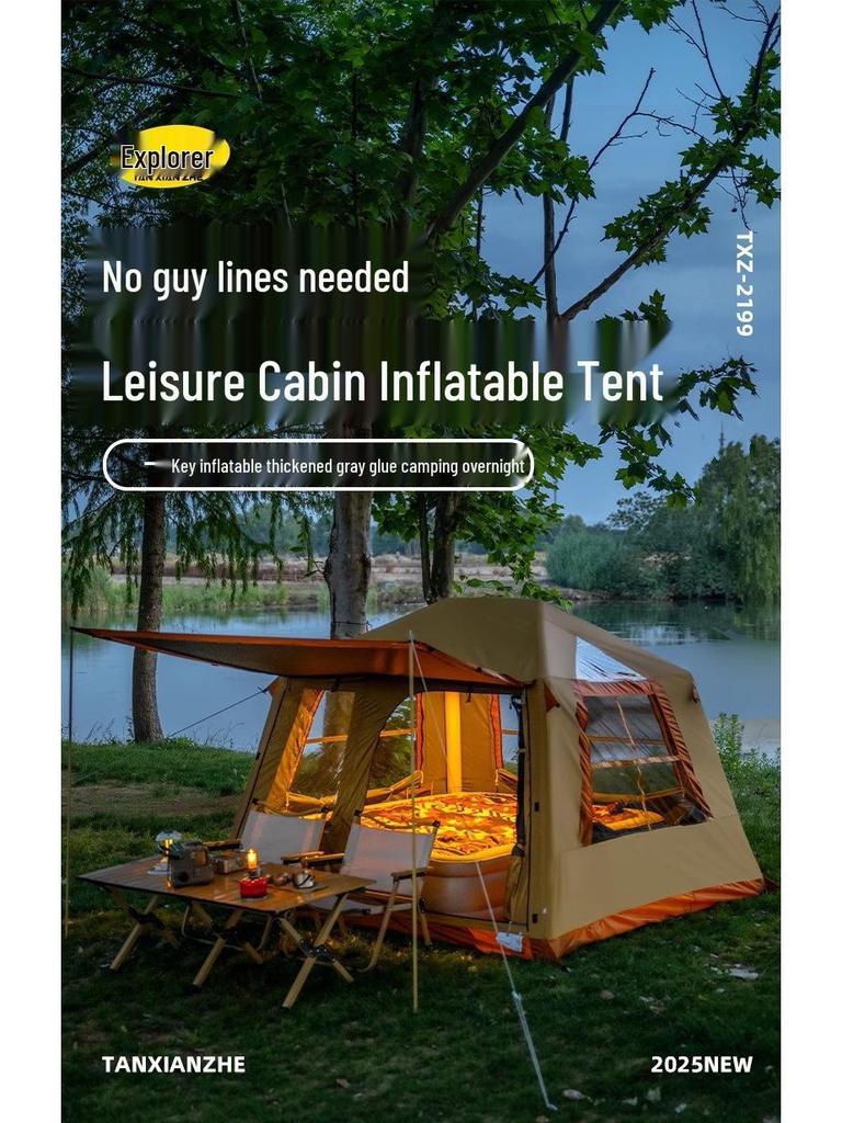 Explorer's Automatic Inflatable Tent Set: Anti-Rainstorm Camping Gear