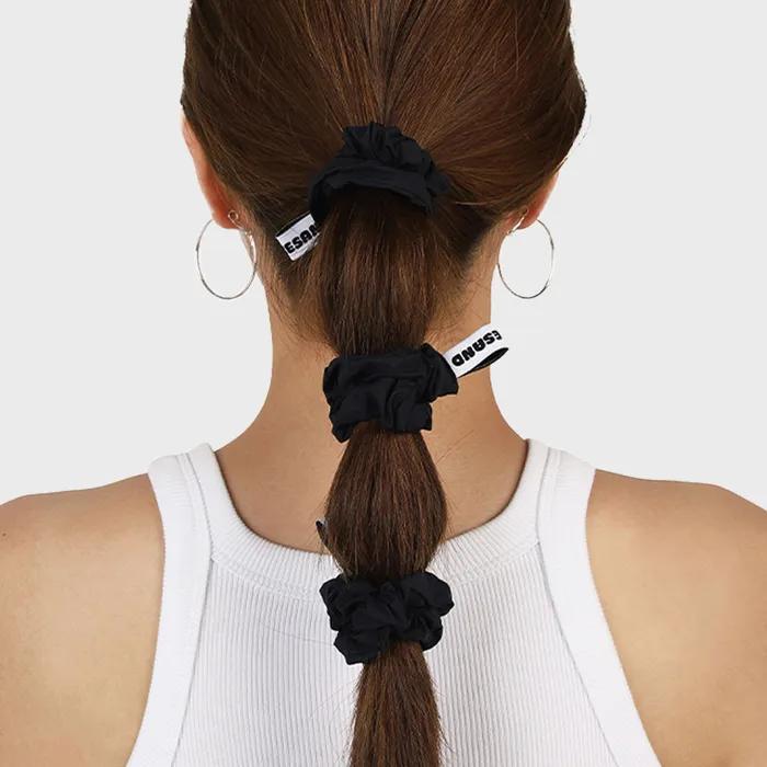 [Square Sand] MINI SCRUNCHIE SET (Navy) Mini Scrunchie Set (Set of 3)