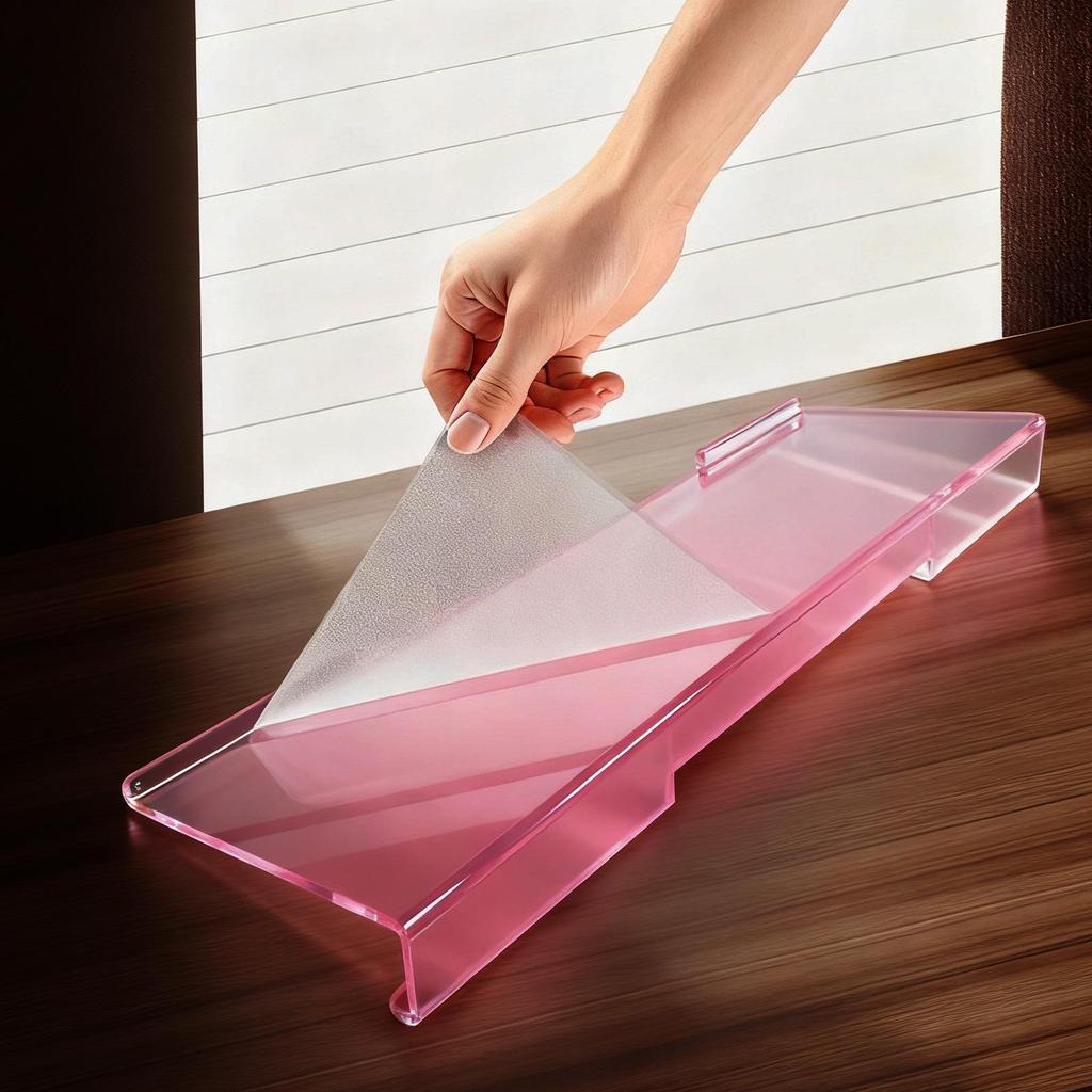 Acrylic Keyboard Display Stand - Transparent Riser for Desktop 