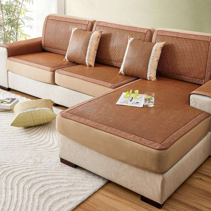 Rattan Mat Sofa Cover Summer Mat All-Inclusive Universal Cover Elastic Universal Dustproof And Non-Slip Sofa Cushion Hat