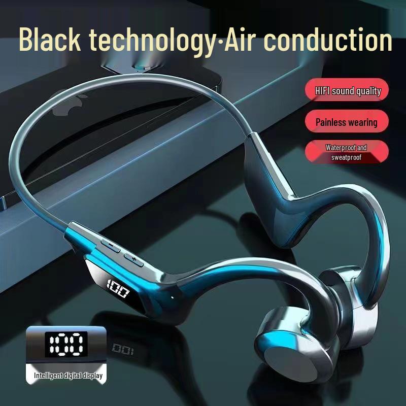 Universal Waterproof Bone Conduction Bluetooth Earphones: Over-Ear, Painless, Sweatproof, for Business and Running