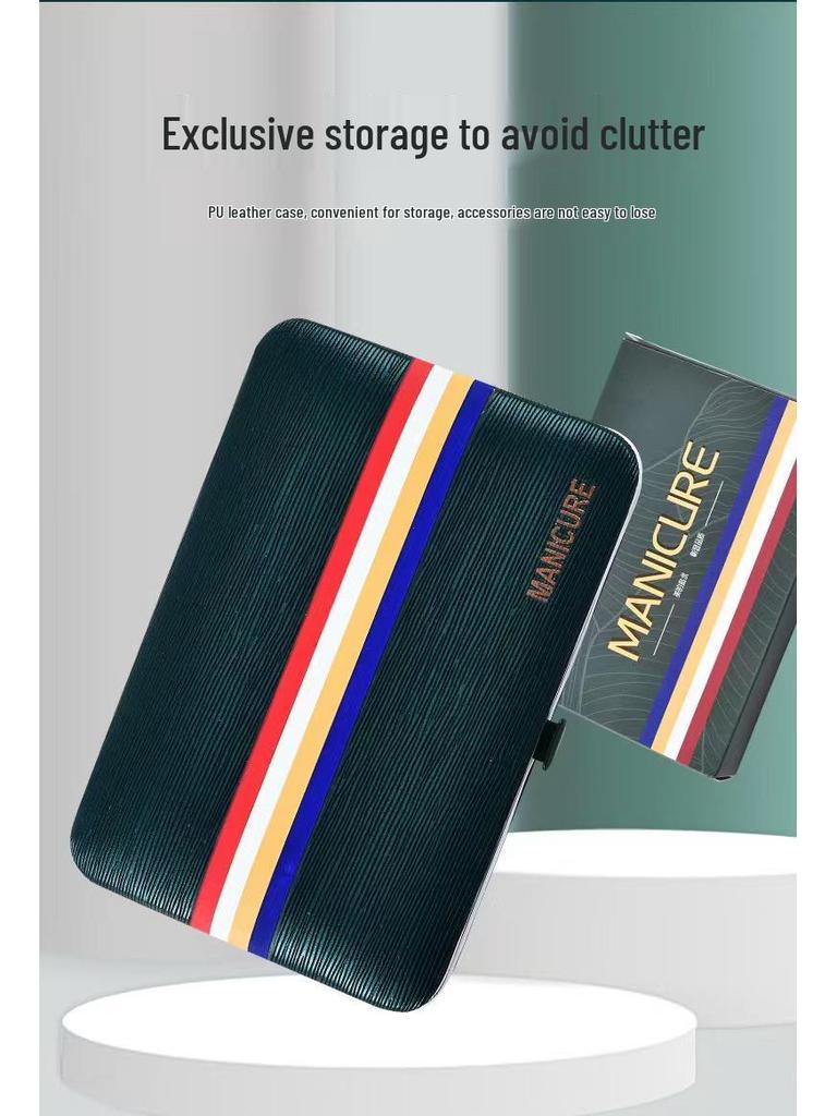 19-Piece Premium Stainless Steel Manicure Set with Eagle Beak Nail Clippers