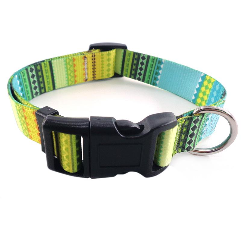 

Manufacturer In-Stock Wholesale Pet Supplies Digital Print Dog Collar Bohemian Ethnic Style Dog Collar Dog Leash Collar L:2.5*65cm
