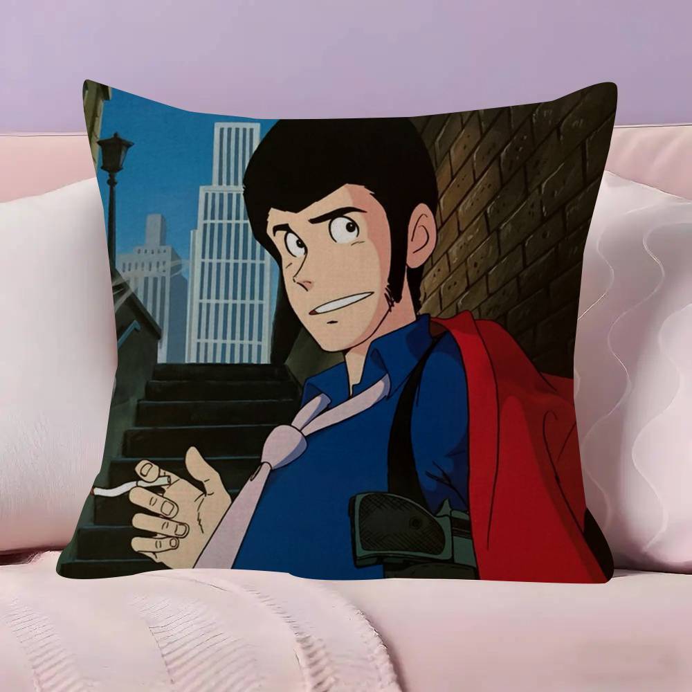 Lupin the Third anime   Personalized picture text home decorative pillows Household Gifts 45x45cm