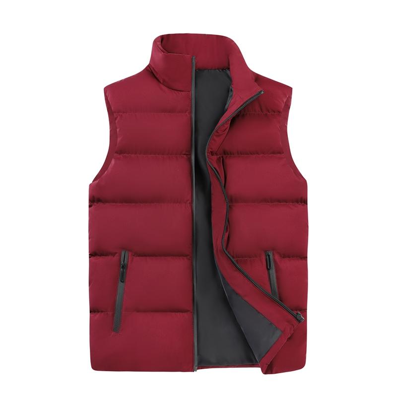 Thick Padded Waistcoat Men and Lightweight Casual Stylish Men's Winter Vest Warm Windproof Sleeveless Outerwear with For Outdoor