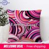 Federa Cuscino Moda E-Ee-Emilio Logo P-Pucci Tessuto Peluche Morbido Stampa Double Face Copricuscino Divano Copricuscini