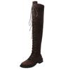 Fashion Suede Spring Autumn Solid Color Women's Thigh High Boots Brown 2025 New Chic and Elegant Goth Ladies Above Over The Knee Shoes