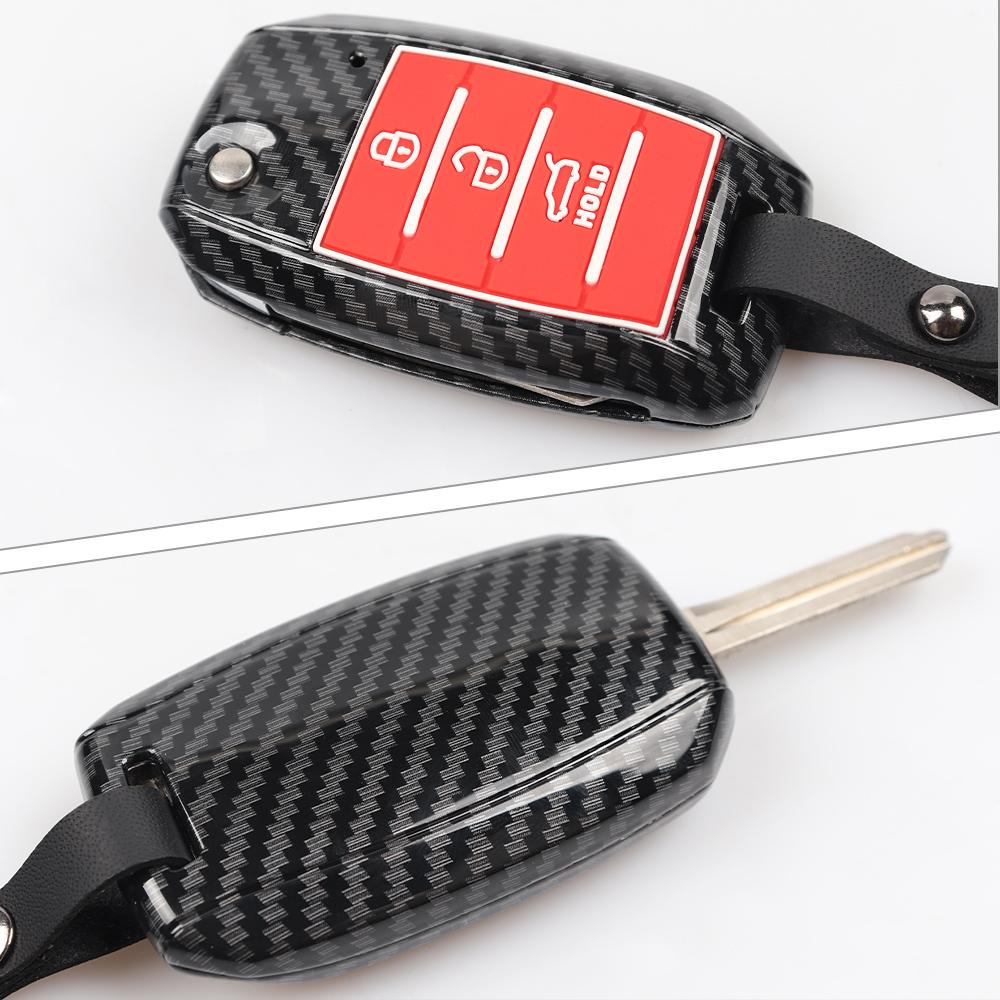 ABS Car Key Cover Case For Kia Sportage Niro Rio Optima Ceed Forte Sonet Seltos Picanto Soul Sorento Sedona Rondo Carens