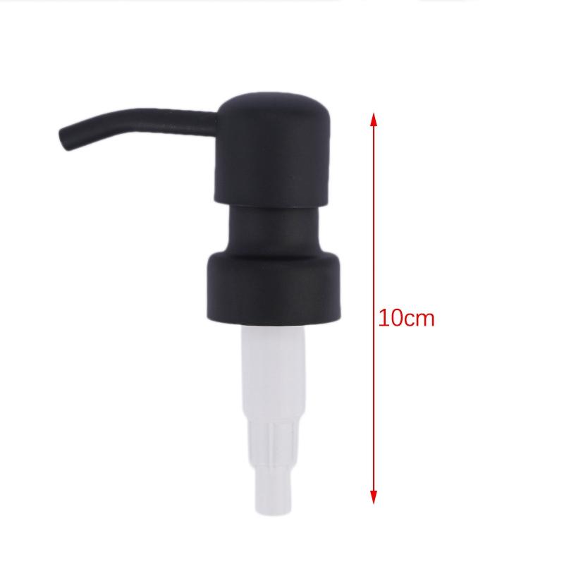 Soap Dispenser Replacement Pump,4Pack Rust-Proof Stainless Steel with Black Metal Coated Pumps Fit Standard 8Oz/16Oz Boston Roun