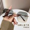 New retro GM cat eye sunglasses women's trendy small face fashionable feeling street sunglasses UV protection