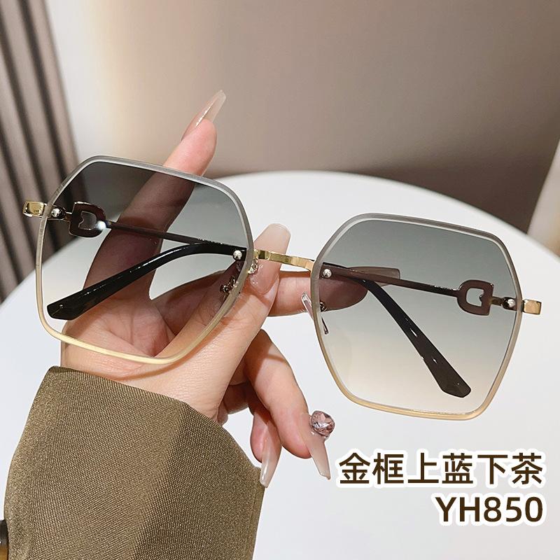 New retro GM cat eye sunglasses women's trendy small face fashionable feeling street sunglasses UV protection