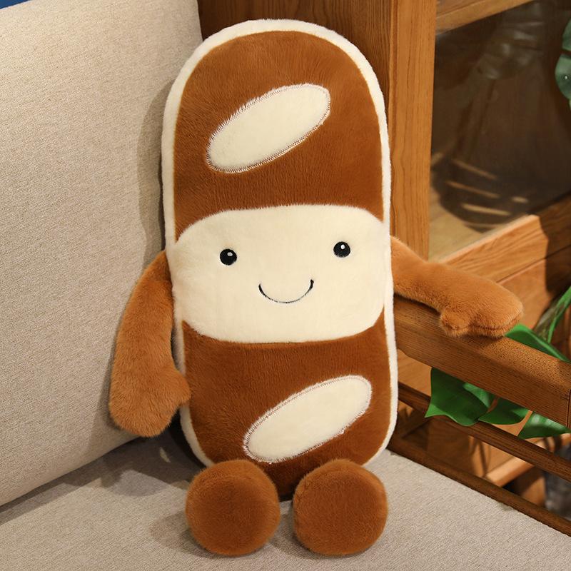 Cute Simulated Baguette Small Bread Pillow Doll Plush Toy Doll Nap Pillow Sofa Pillow