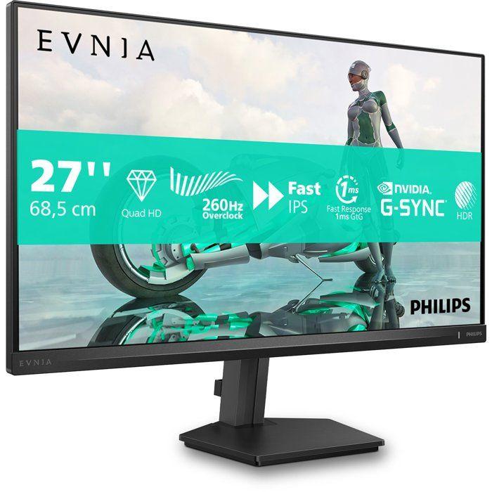 Gaming PC Monitor - PHILIPS - 27'' - 4K/FHD - 160Hz/320Hz - HP - Fast IPS Panel - 0.5ms - Height Adjustable - 27M2N3800A/00