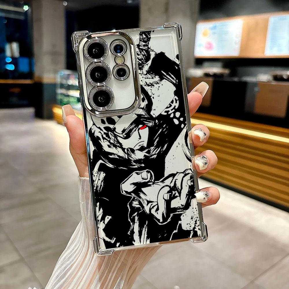 Cover per Galaxy S26 Ultra, custodia per telefono con grafica anime giapponese O-One Piece per Samsung S26 S25 S24 S23 S21 Ultra S20 FE S25 Plus