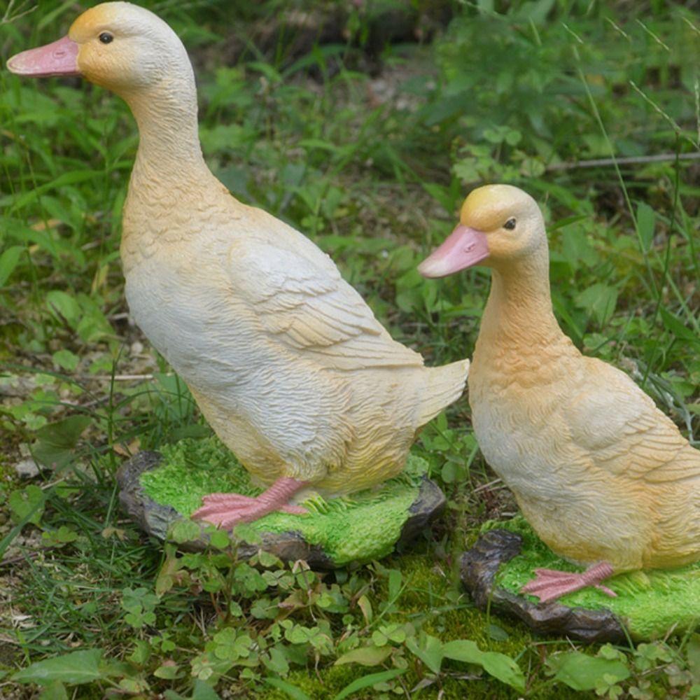 Duck Statue For Outdoor Large Simulation Duck Resin Crafts Garden Decor Duck Model Park Landscape