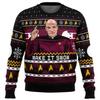 Captain Picard Star Trek Ugly Christmas Sweater Men Pullover Round Neck Long Sleeve Top Christmas 2025 New Sweatshirt