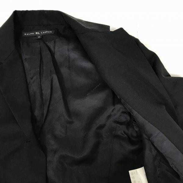 Ralph Lauren /Wool Jacket/9/Women’s M/Black/Single/3 Buttons/Fully Lined/Logo Buttons(USED)